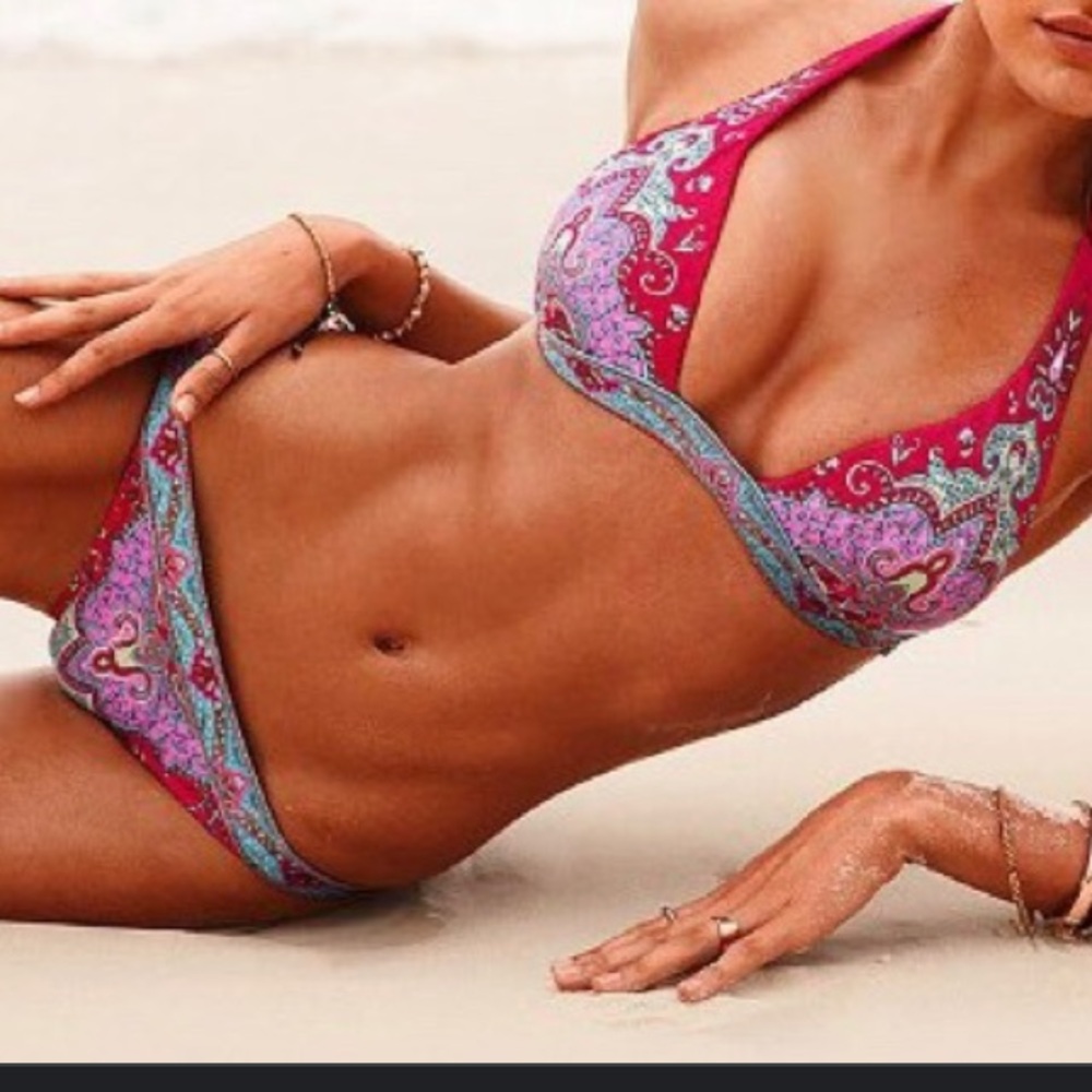 Victorias Secret Push-Up Halter Top And Bikini Bottom